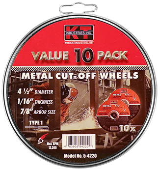 K-T Industries 5-5400 3 Cutting Wheel Kit K-T Industries 5-5400 3 Cutting Wheel Kit